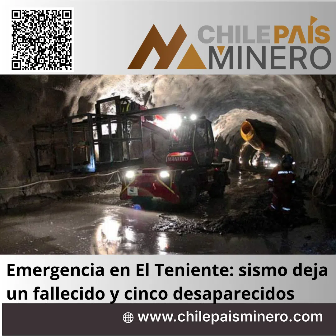 Emergencia en El Teniente: sismo deja un fallecido y cinco desaparecidos