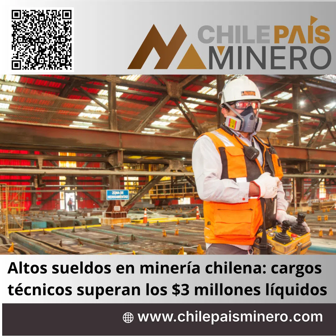 Altos sueldos en minería chilena: cargos técnicos superan los  millones líquidos